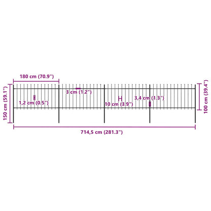 Garden Fence | Steel | Sturdy | Rectangular | Modern
