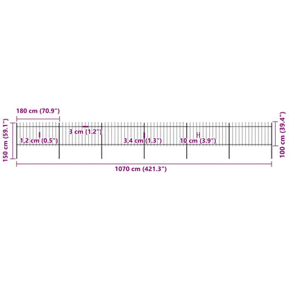 Garden Fence | Steel | Sturdy | Rectangular | Modern
