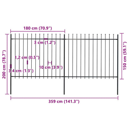 Garden Fence | Steel | Sturdy | Rectangular | Modern