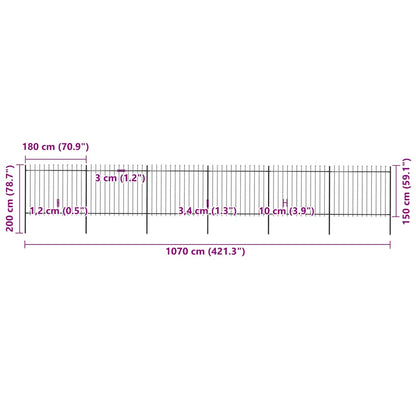 Garden Fence | Steel | Sturdy | Rectangular | Modern
