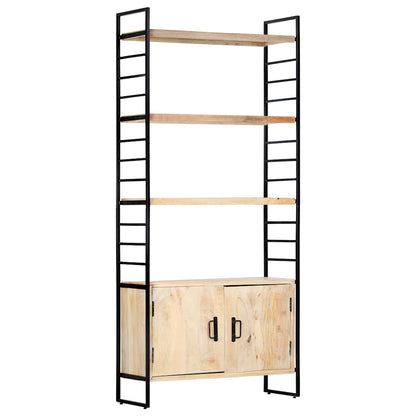 4-Tier Bookcase 80x30x180 cm Solid Mango Wood