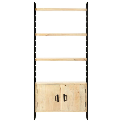4-Tier Bookcase 80x30x180 cm Solid Mango Wood