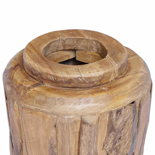 285209 vidaXL Decoration Vase 40x100 cm Solid Teak Wood