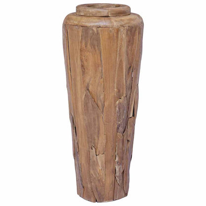 285209 vidaXL Decoration Vase 40x100 cm Solid Teak Wood