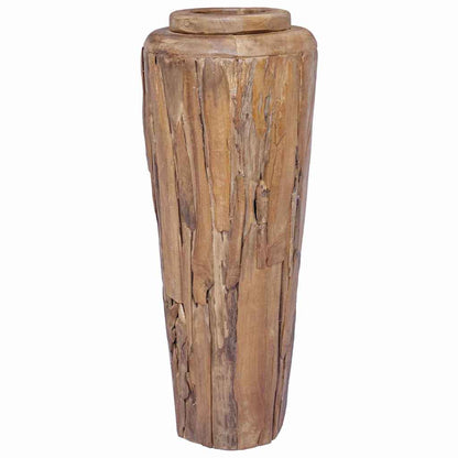 285209 vidaXL Decoration Vase 40x100 cm Solid Teak Wood