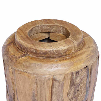 285210 vidaXL Decoration Vase 40x80 cm Solid Teak Wood
