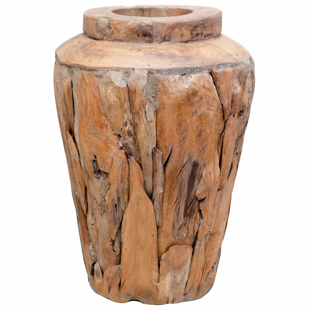 Decoration Vase 40x60 cm Solid Teak Wood