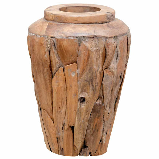 Decoration Vase 40x60 cm Solid Teak Wood