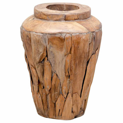 Decoration Vase 40x60 cm Solid Teak Wood