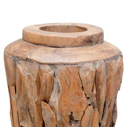 Decoration Vase 40x60 cm Solid Teak Wood