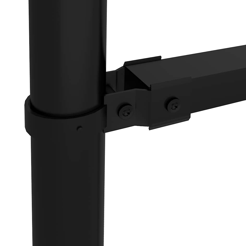 Garden Fence with Spear Top Steel 1339x125 cm Black