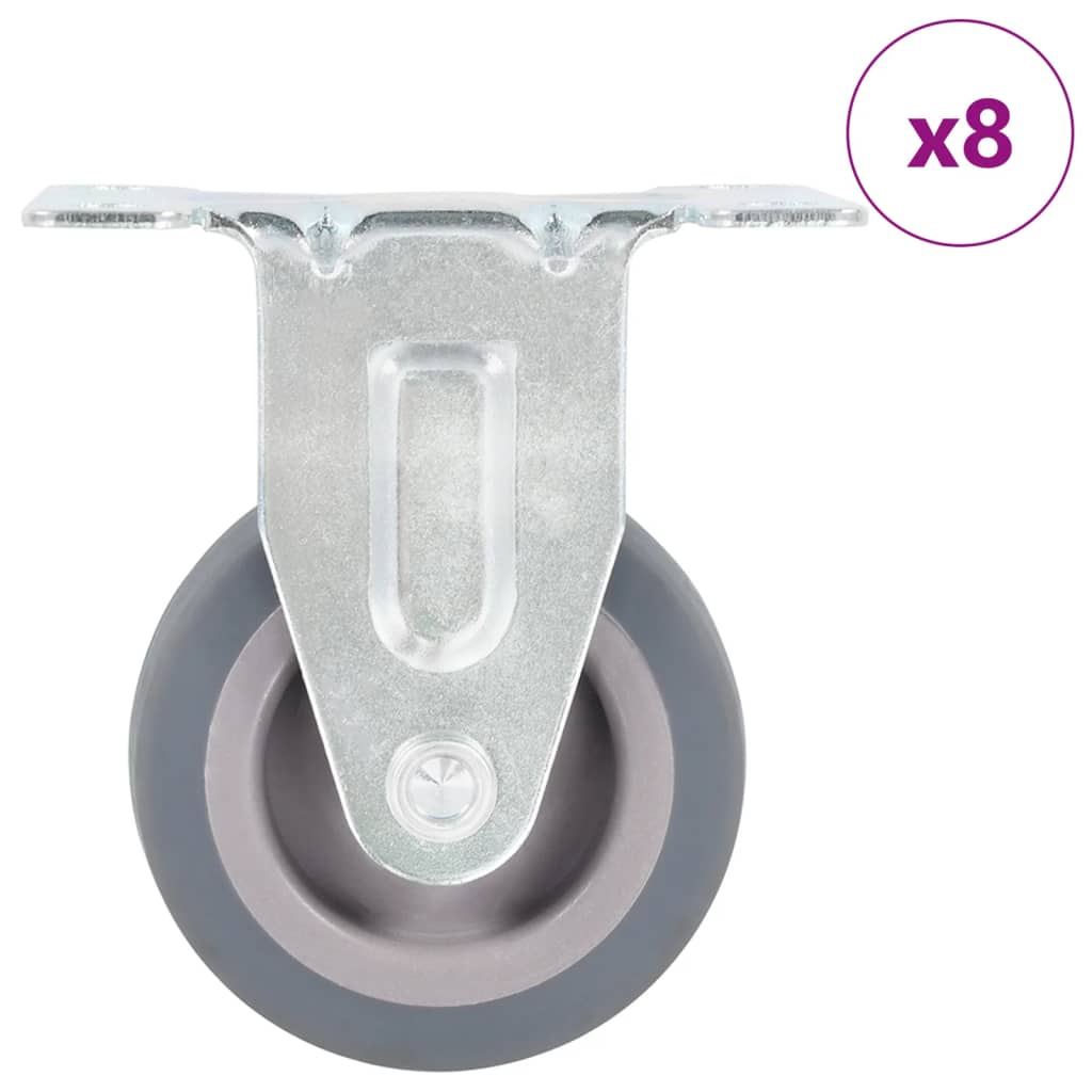 8 pcs Fixed Casters 50 mm