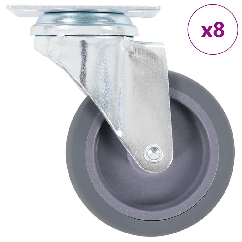 8 pcs Swivel Casters 75 mm