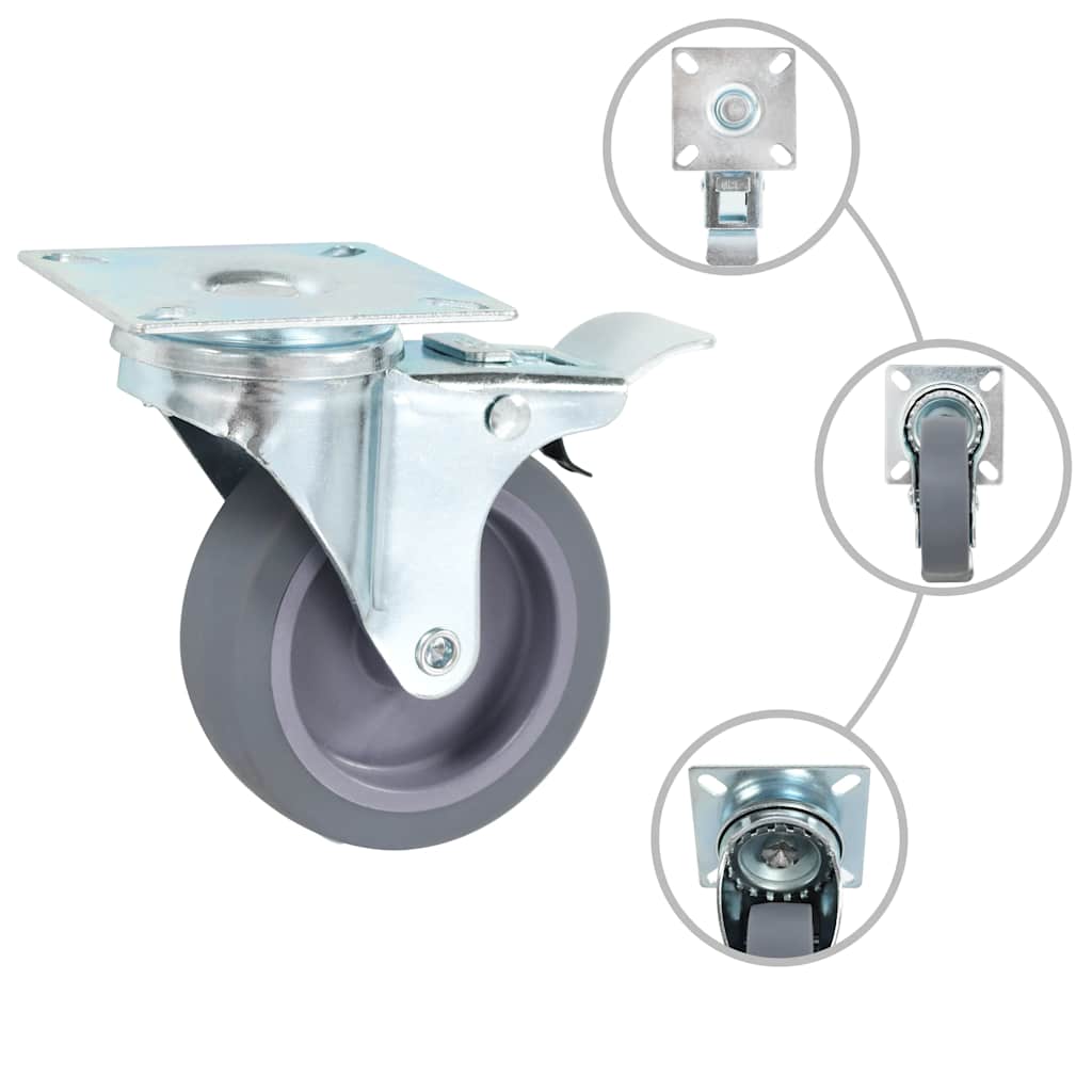 24 pcs Swivel Casters 75 mm
