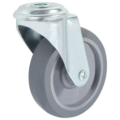 8 pcs Bolt Hole Swivel Casters 100 mm