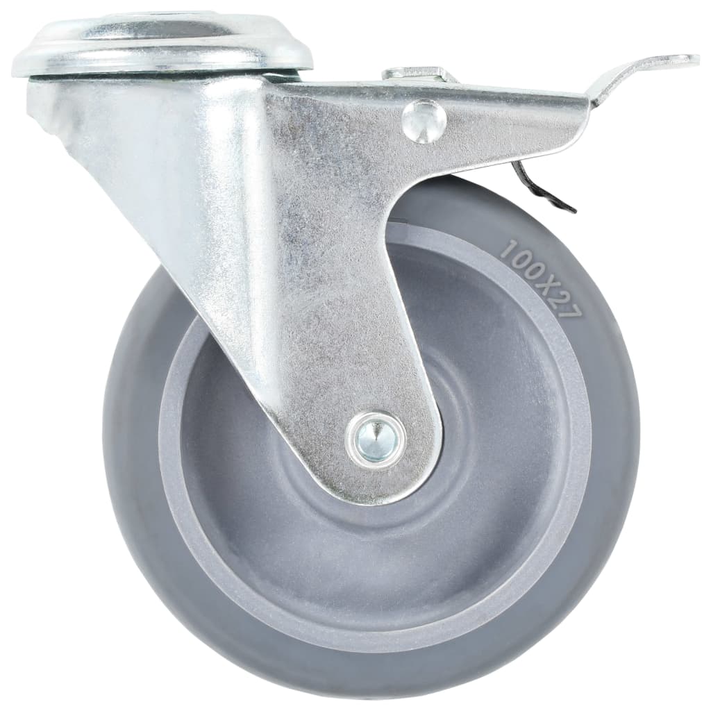 32 pcs Bolt Hole Swivel Casters 100 mm
