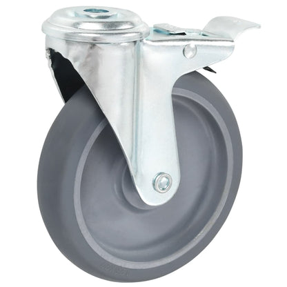 8 pcs Bolt Hole Swivel Casters 125 mm