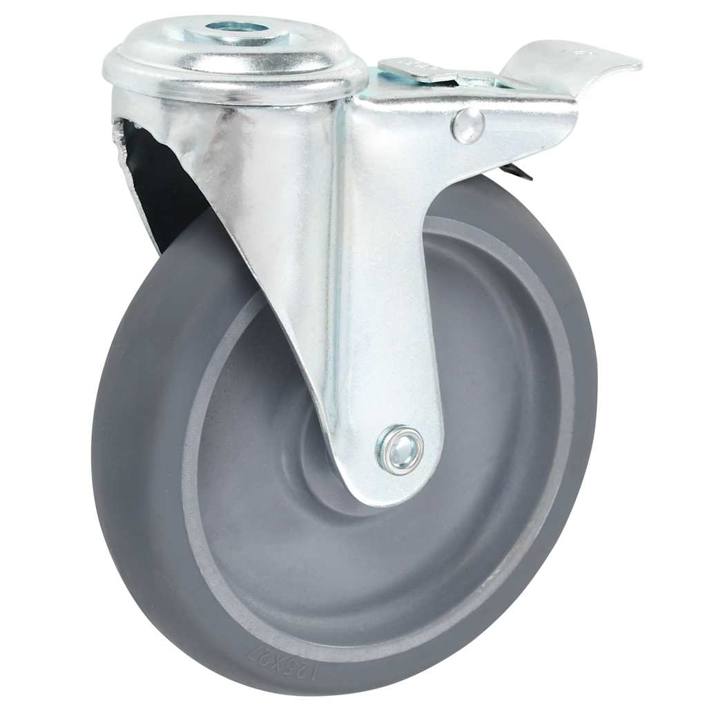 16 pcs Bolt Hole Swivel Casters 125 mm