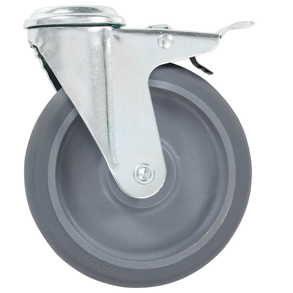 16 pcs Bolt Hole Swivel Casters 125 mm