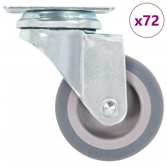 72 pcs Swivel Casters 50 mm