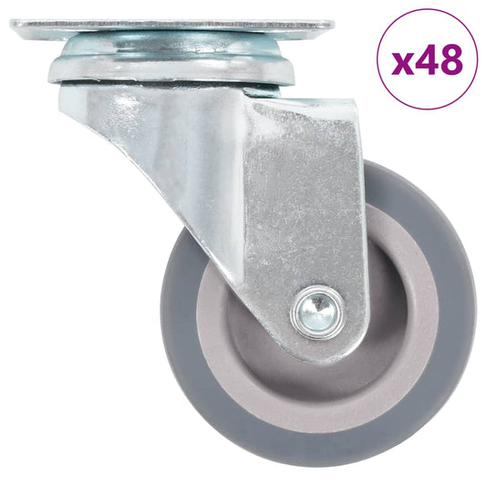 48 pcs Swivel Casters 50 mm