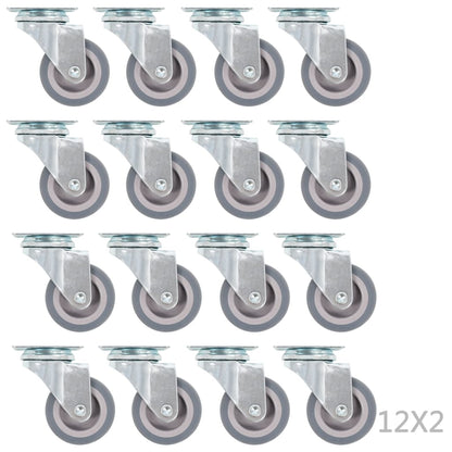 72 pcs Swivel Casters 50 mm