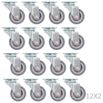 96 pcs Swivel Casters 50 mm