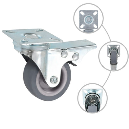 24 pcs Swivel Casters 50 mm