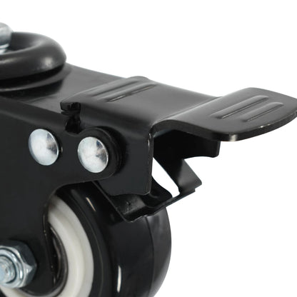 8 pcs Swivel Casters with Brakes 50 mm