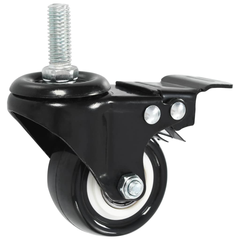 32 pcs Swivel Casters with Brakes 50 mm