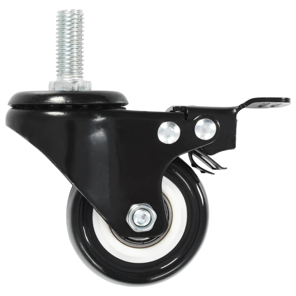 32 pcs Swivel Casters with Brakes 50 mm