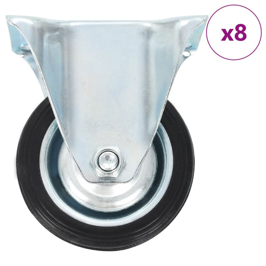 8 pcs Fixed Casters 75 mm