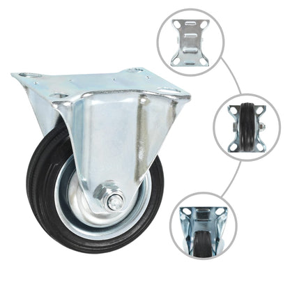 8 pcs Fixed Casters 75 mm