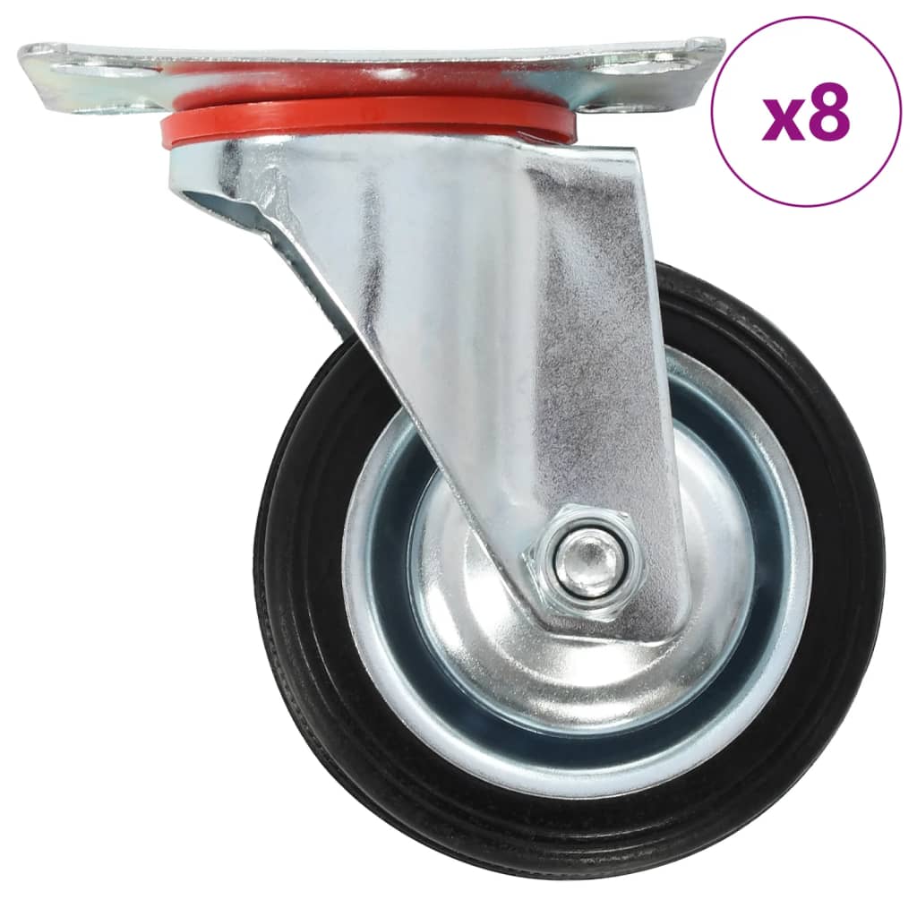 8 pcs Swivel Casters 75 mm