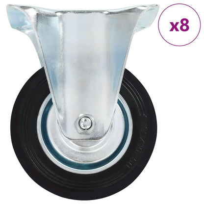 8 pcs Fixed Casters 100 mm