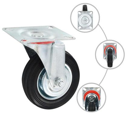 32 pcs Swivel Casters 100 mm