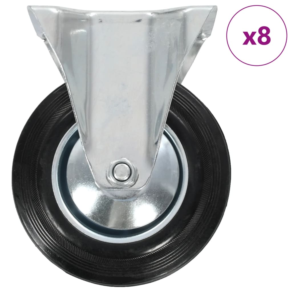 8 pcs Fixed Casters 160 mm