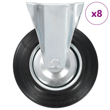 8 pcs Fixed Casters 200 mm