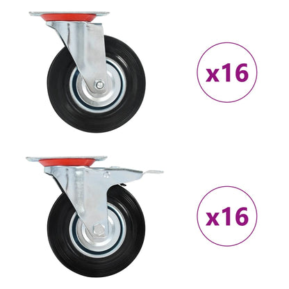 32 pcs Swivel Casters 125 mm