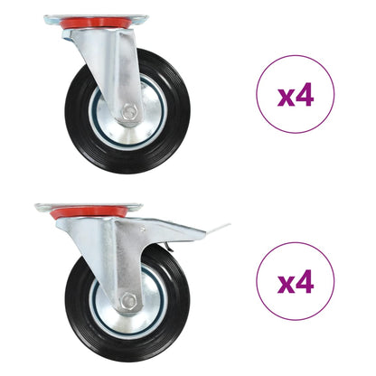 8 pcs Swivel Casters 160 mm