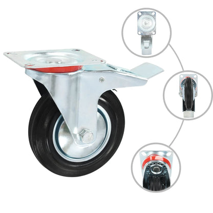 8 pcs Swivel Casters 160 mm