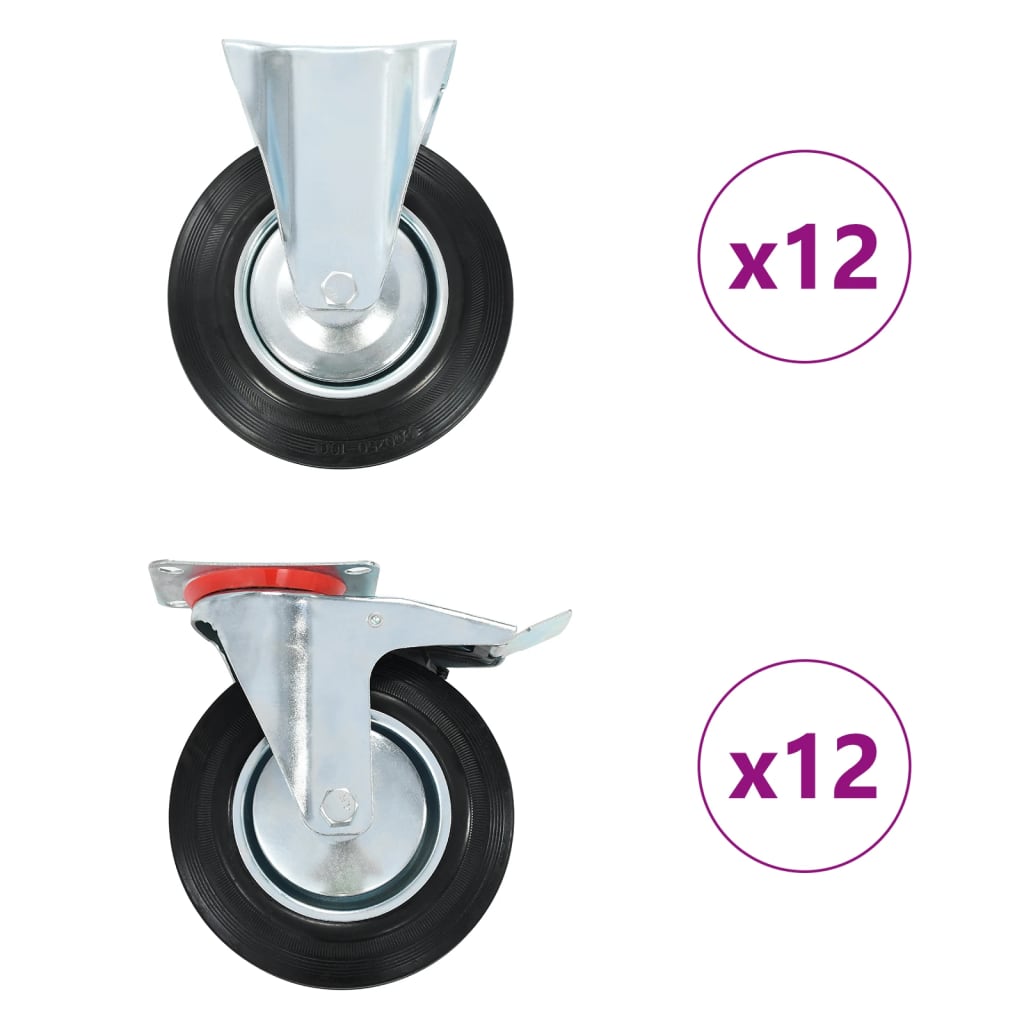 24 pcs Casters 200 mm