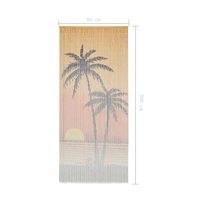 45736 vidaXL Insect Door Curtain Bamboo 90x200 cm
