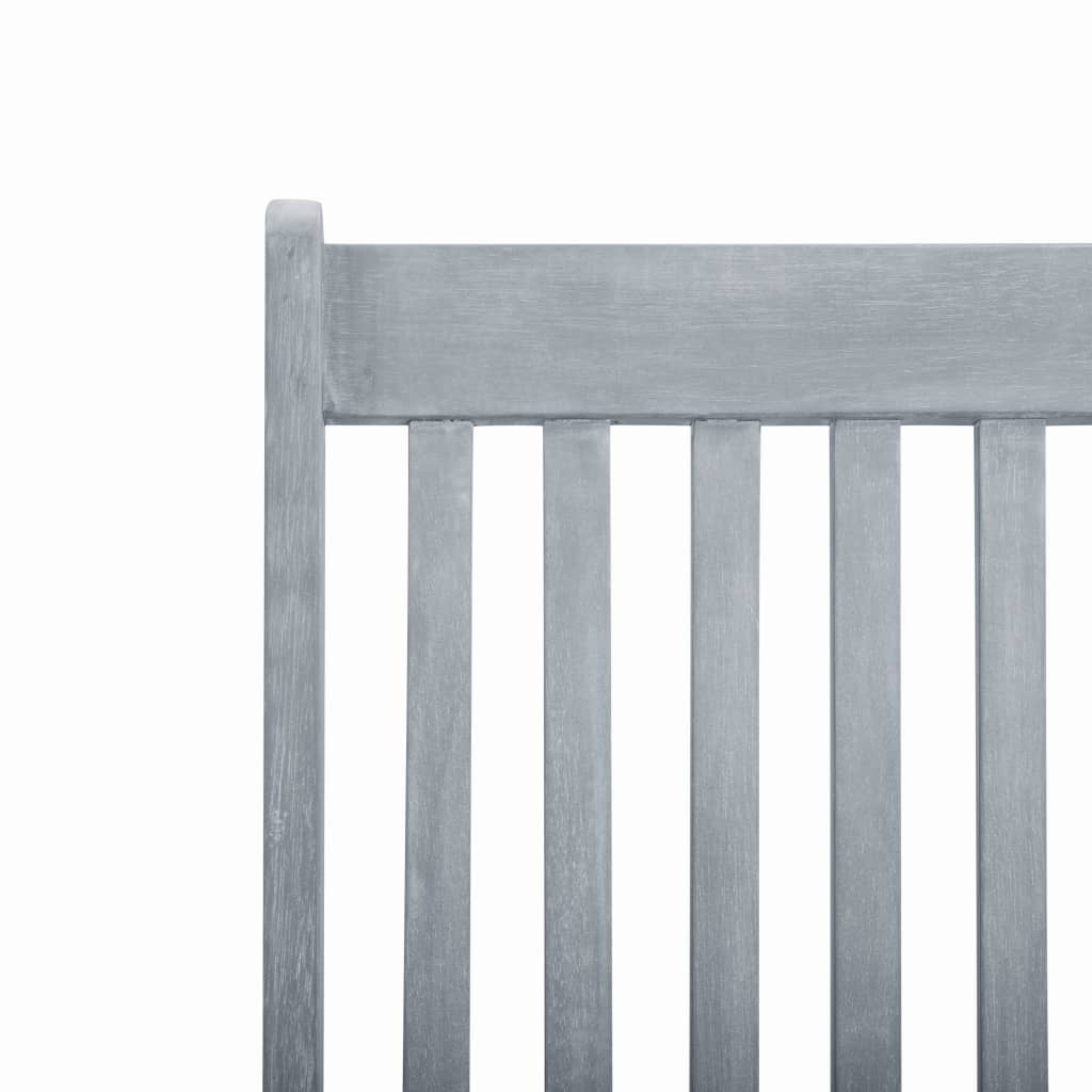 Sun Lounger | Grey Wash | Acacia Hardwood | Full-Length | Foldable