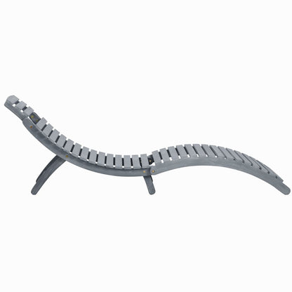 Sun Lounger | Grey wash | Solid acacia wood | Standard Sun Lounger Size