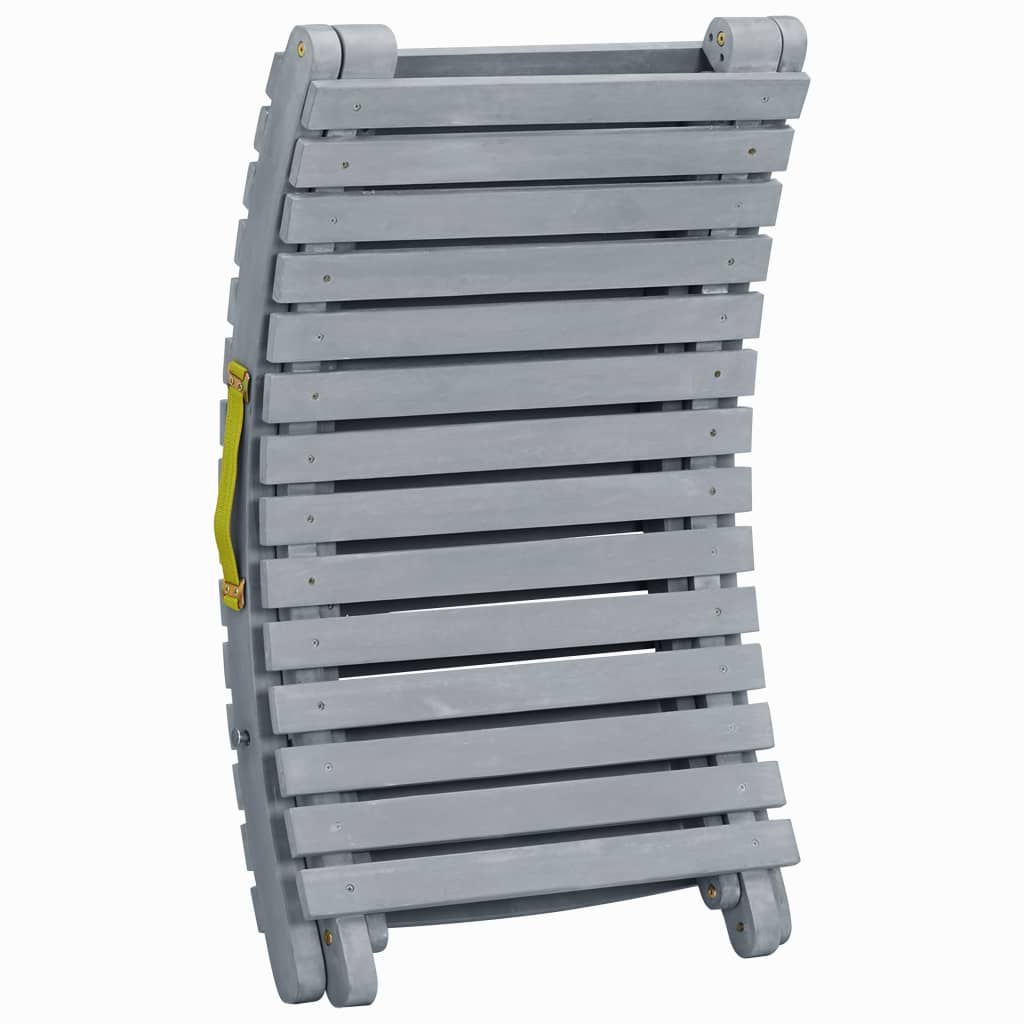 Sun Lounger | Grey wash | Solid acacia wood | Standard Sun Lounger Size