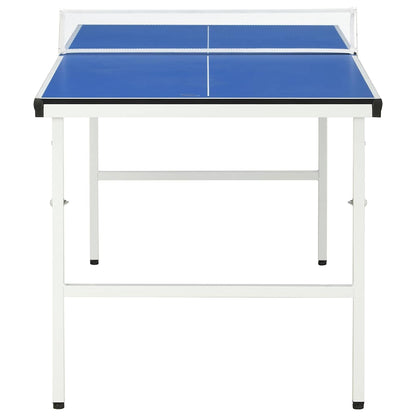 91946 vidaXL 5 Feet Ping Pong Table with Net 152x76x66 cm Blue