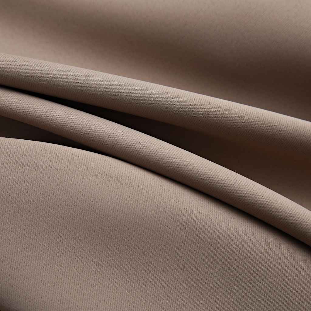 Blackout Curtains with Metal Rings 2 pcs Taupe 140x225 cm