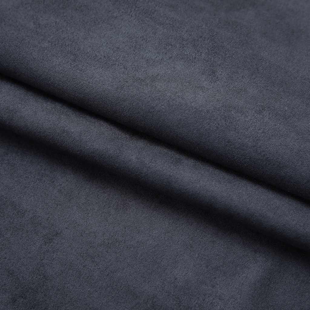 Blackout Curtains with Hooks 2 pcs Anthracite 140x175 cm