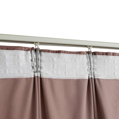 Blackout Curtain with Hooks Velvet Antique Pink 290x245 cm